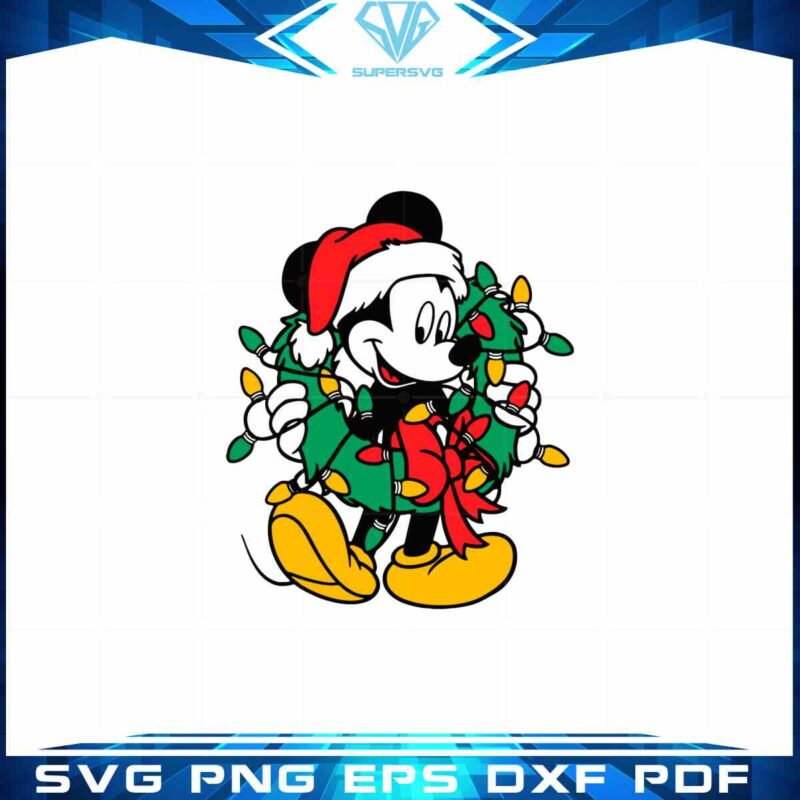 mickey-mouse-play-with-christmas-light-svg-files-for-cricut