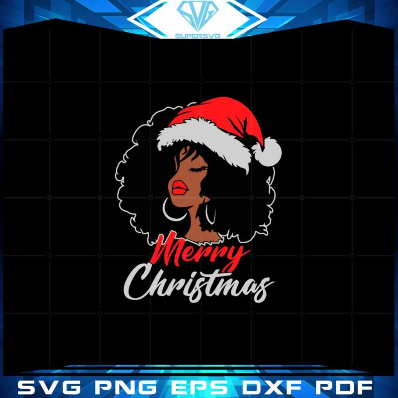 merry-christmas-black-girl-santa-svg-for-cricut-sublimation-files