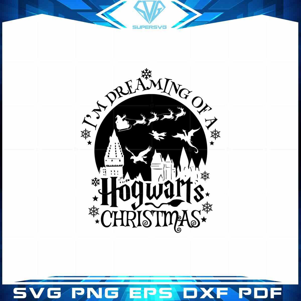 im-dreaming-of-a-hogwarts-christmas-svg-buffalo-check-cutting-files