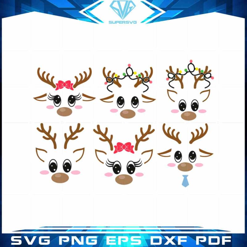reindeer-christmas-lights-on-antlers-svg-little-deer-face-cutting-files