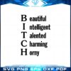 bitch-beautiful-intelligent-talented-charming-horny-svg-cutting-files