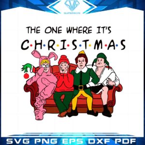 the-one-where-its-christmas-friends-svg-graphic-designs-files