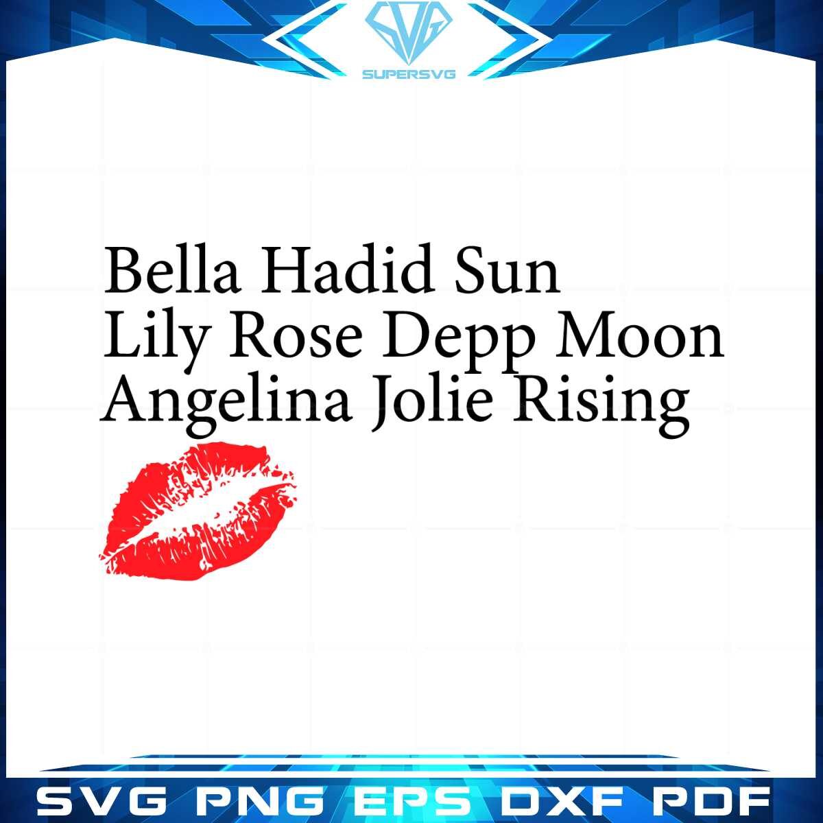 bella-hadid-sun-lily-rose-depp-moon-rising-svg-cutting-files