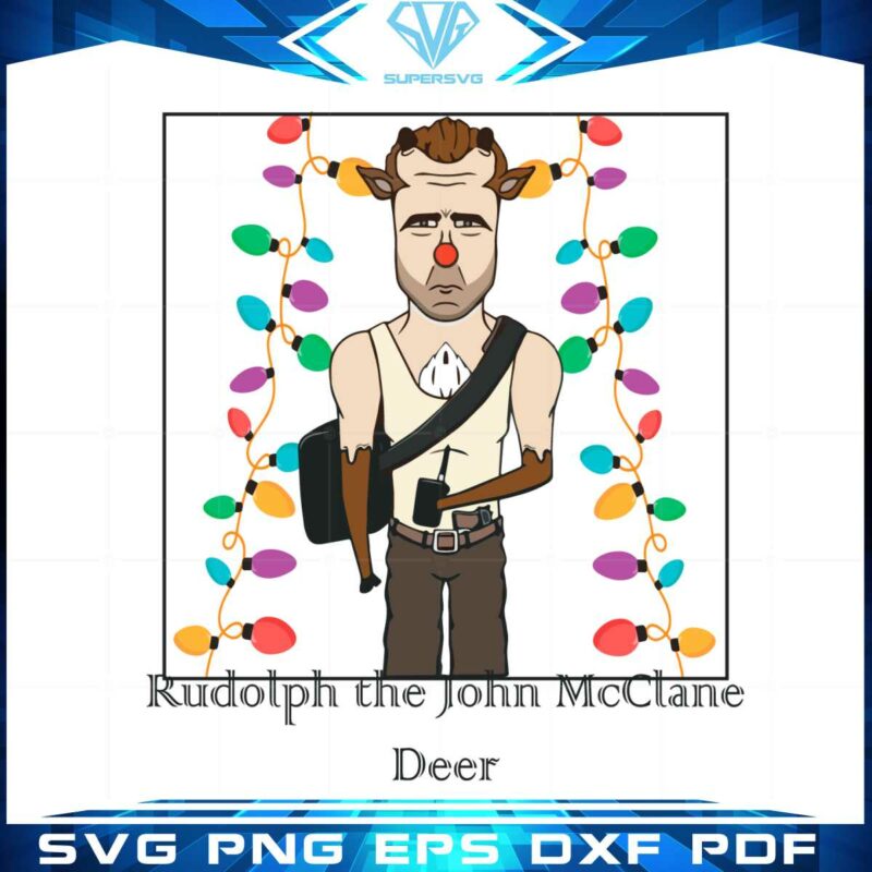 rudolph-the-john-mcclane-deer-svg-graphic-designs-files