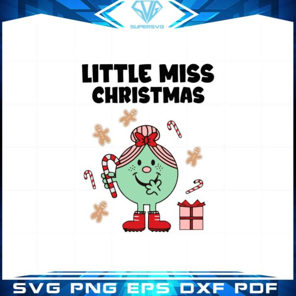 Little Miss Christmas Svg Best Graphic Designs Cutting Files