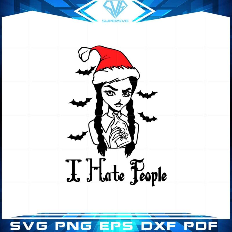 i-hate-people-wednesday-addams-santahat-svg-cutting-files