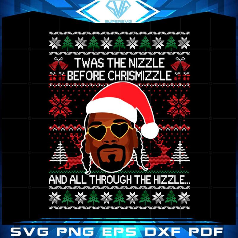ugly-christmas-sweater-snoop-dogg-svg-graphic-designs-files