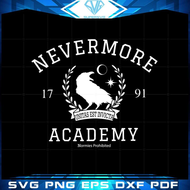 nevermore-academy-netflix-movie-wednesday-addams-svg