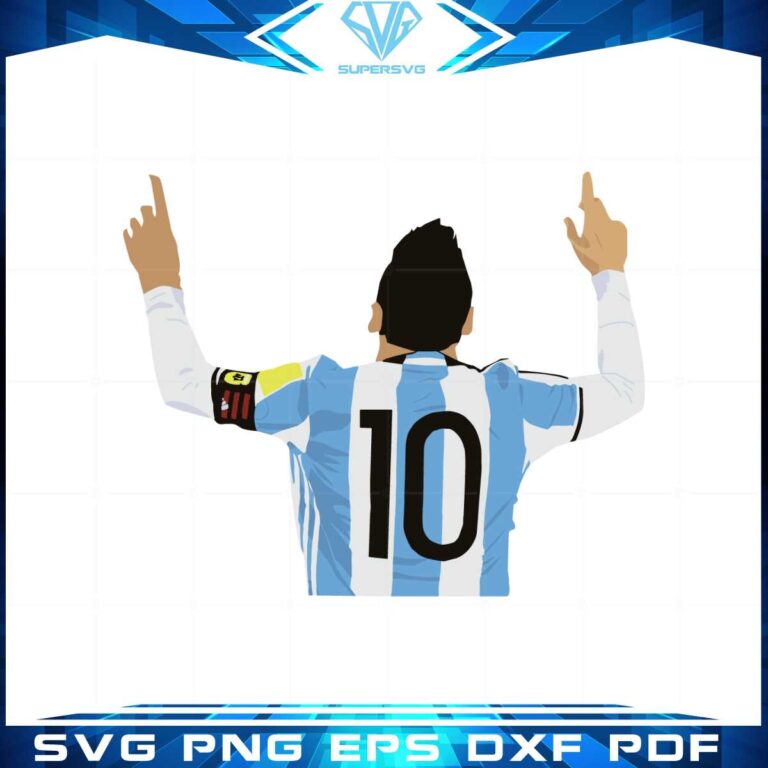 Lionel Messi Svg Cutting File For Personal Commercial Uses