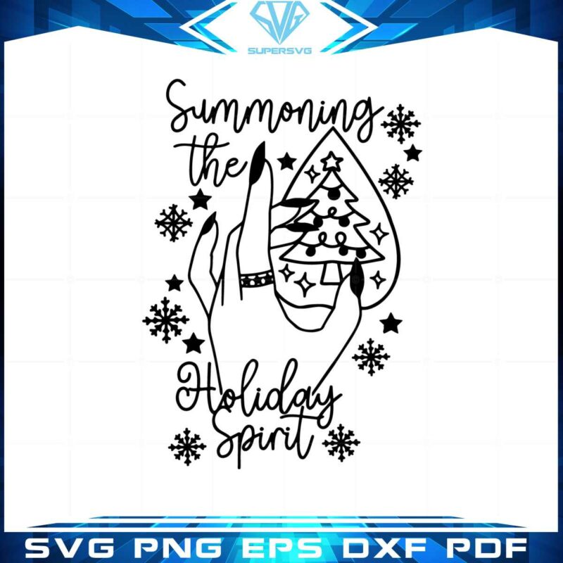 summoning-the-holiday-spirit-svg-goth-christmas-svg