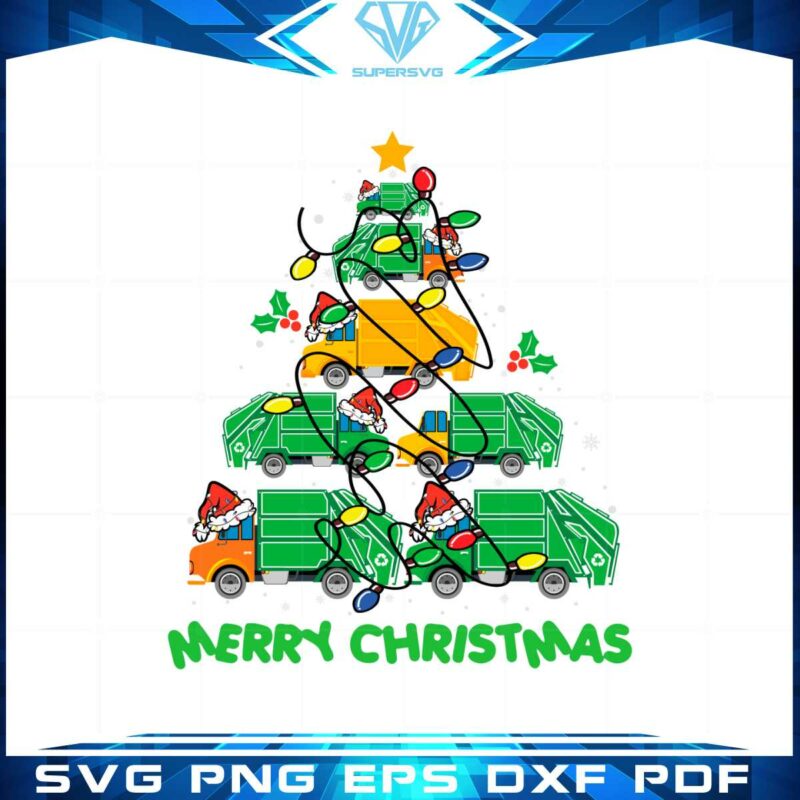 funny-garbage-truck-christmas-tree-svg-graphic-designs-files