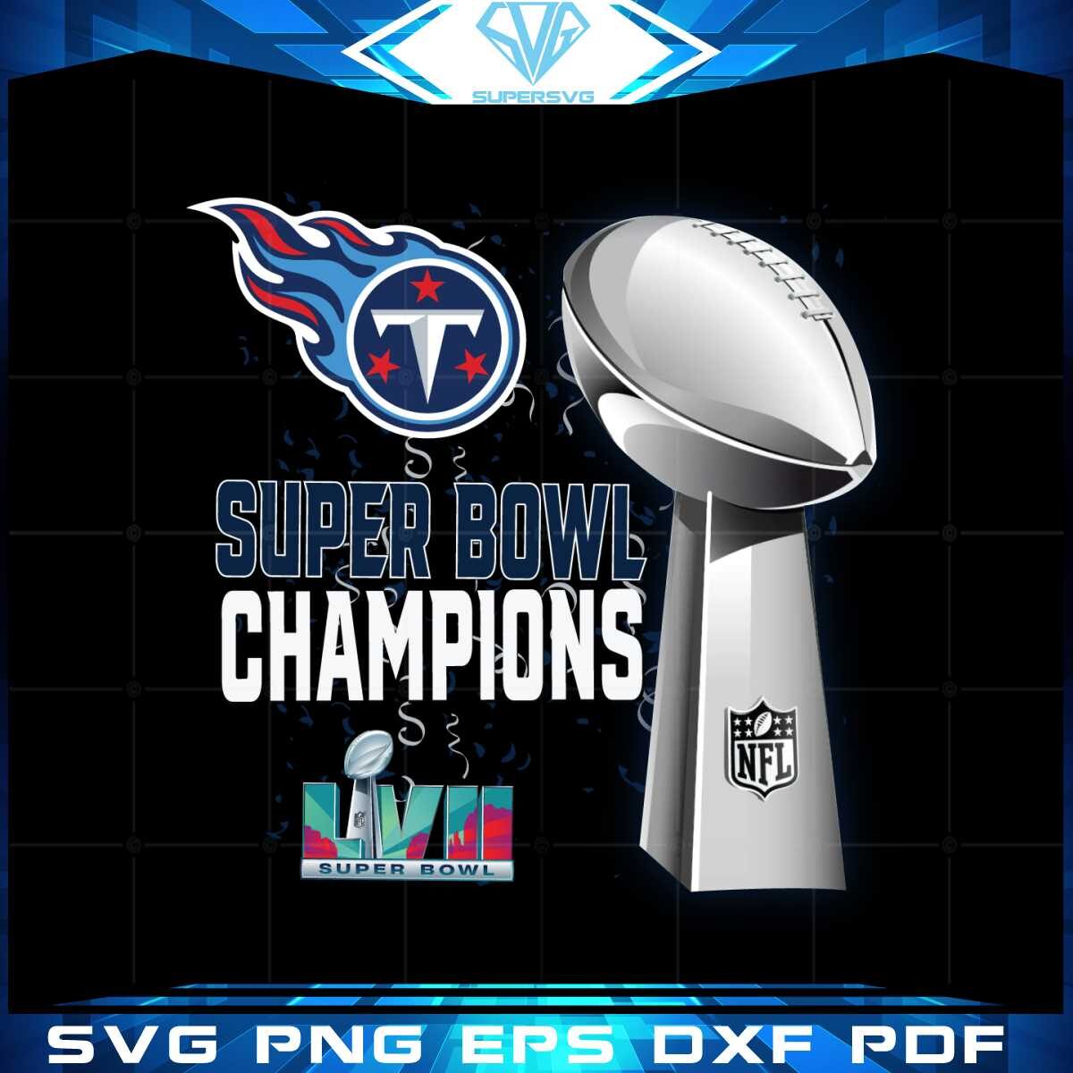 Tennessee Titans Super Bowl Lvii 2023 Champions Png Designs