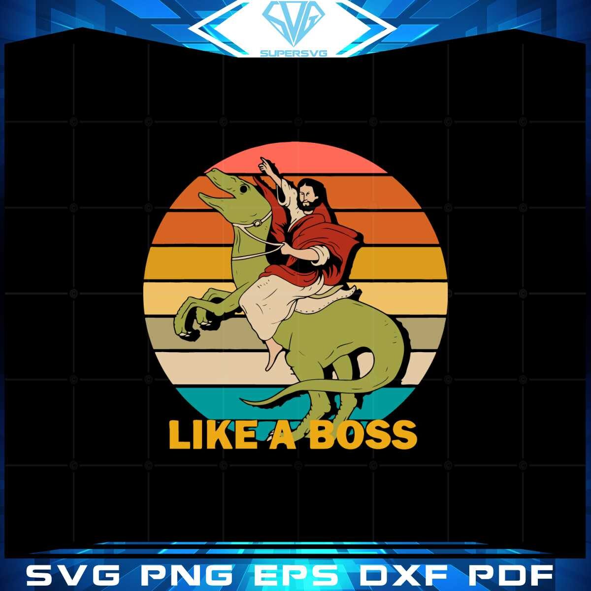 jesus-on-a-raptor-like-a-boss-svg-graphic-designs-files