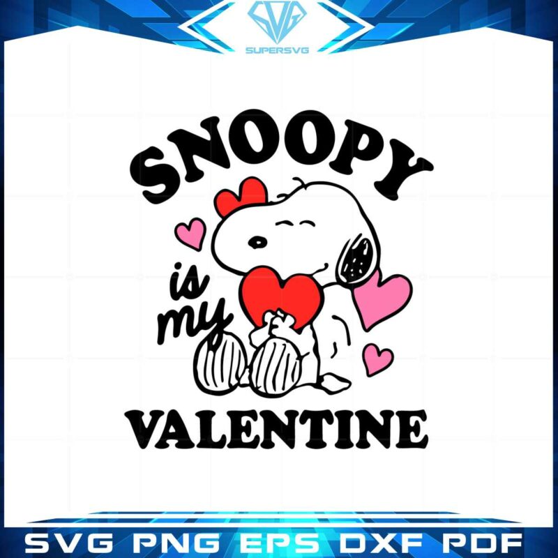 snoopy-my-valentine-svg-best-graphic-designs-cutting-files