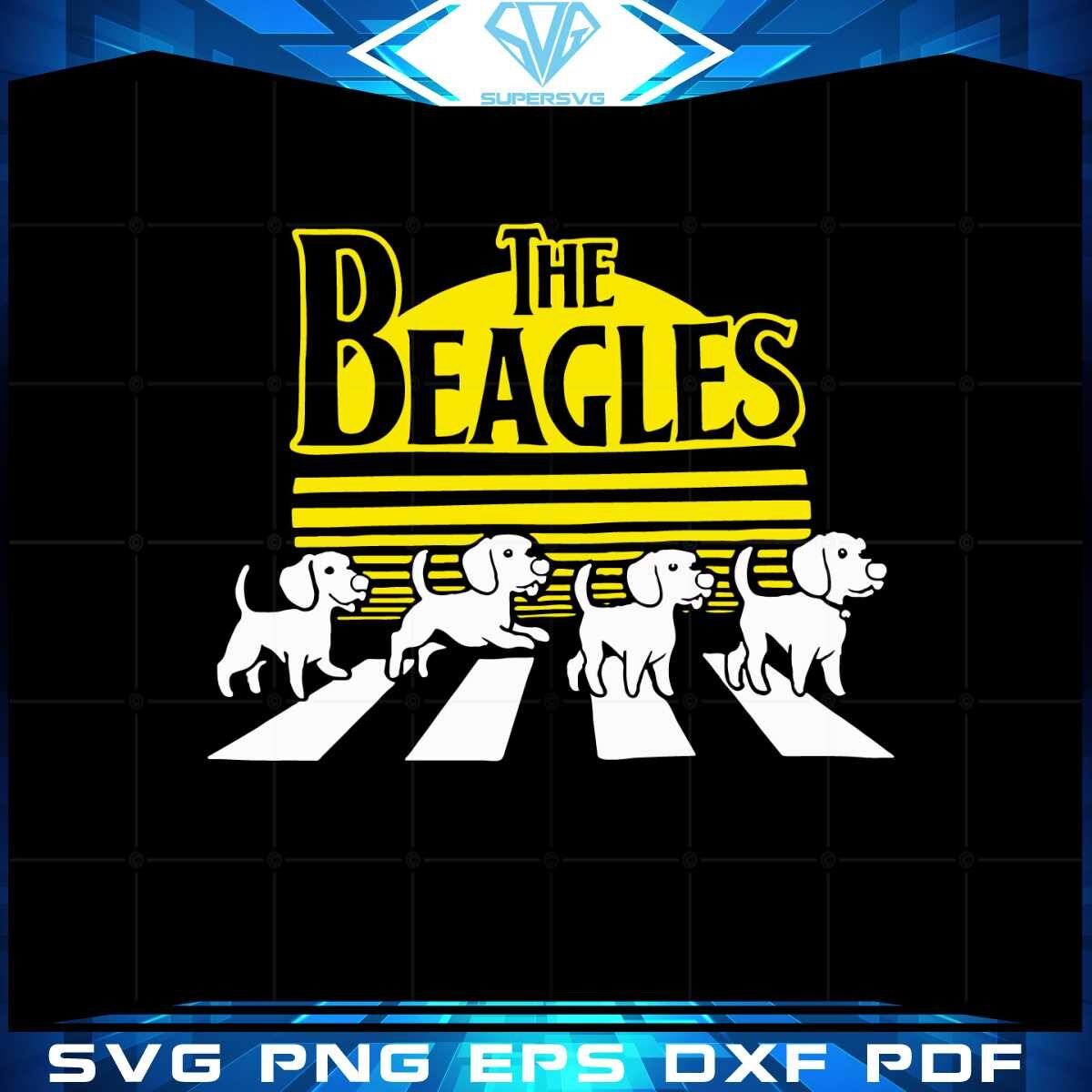 the-beagles-dog-svg-vintage-rock-band-svg