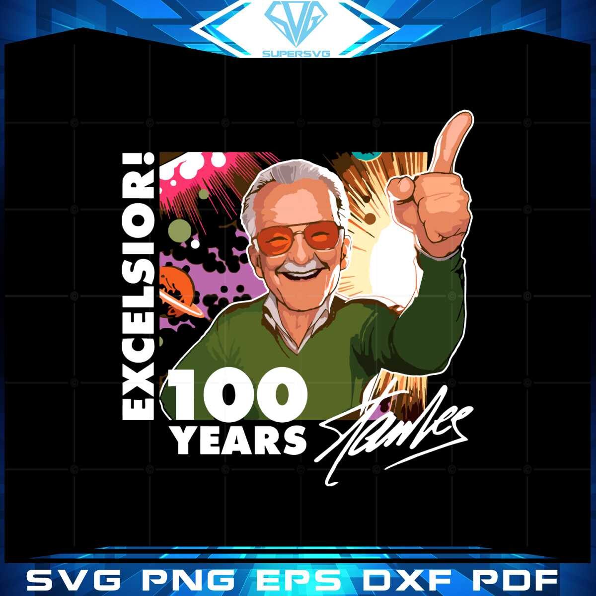 stan-lee-centennial-excelsior-100-yeart-svg-graphic-designs-files