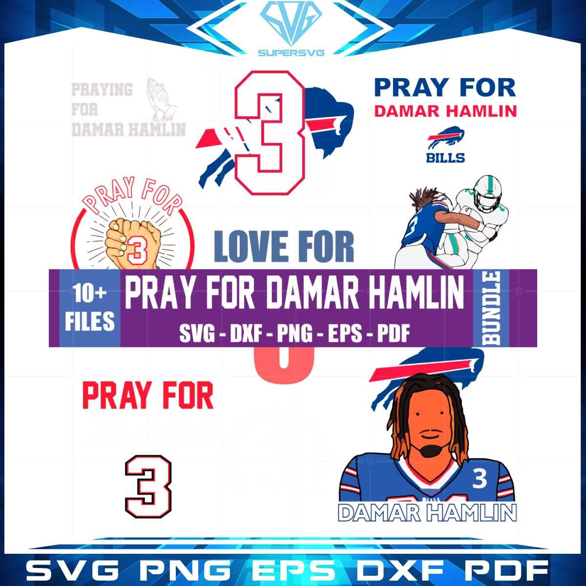 pray-for-damar-hamlin-bundle-svg-graphic-designs-files