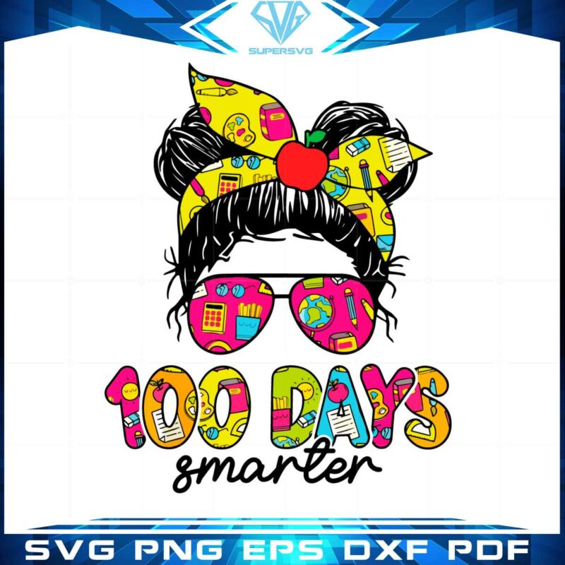 100-days-smarter-bun-hair-svg-files-silhouette-diy-craft