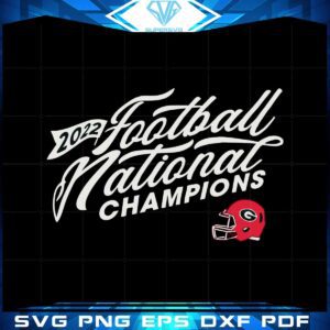 2022 National Champions Georgia Bulldog Svg Cutting Files