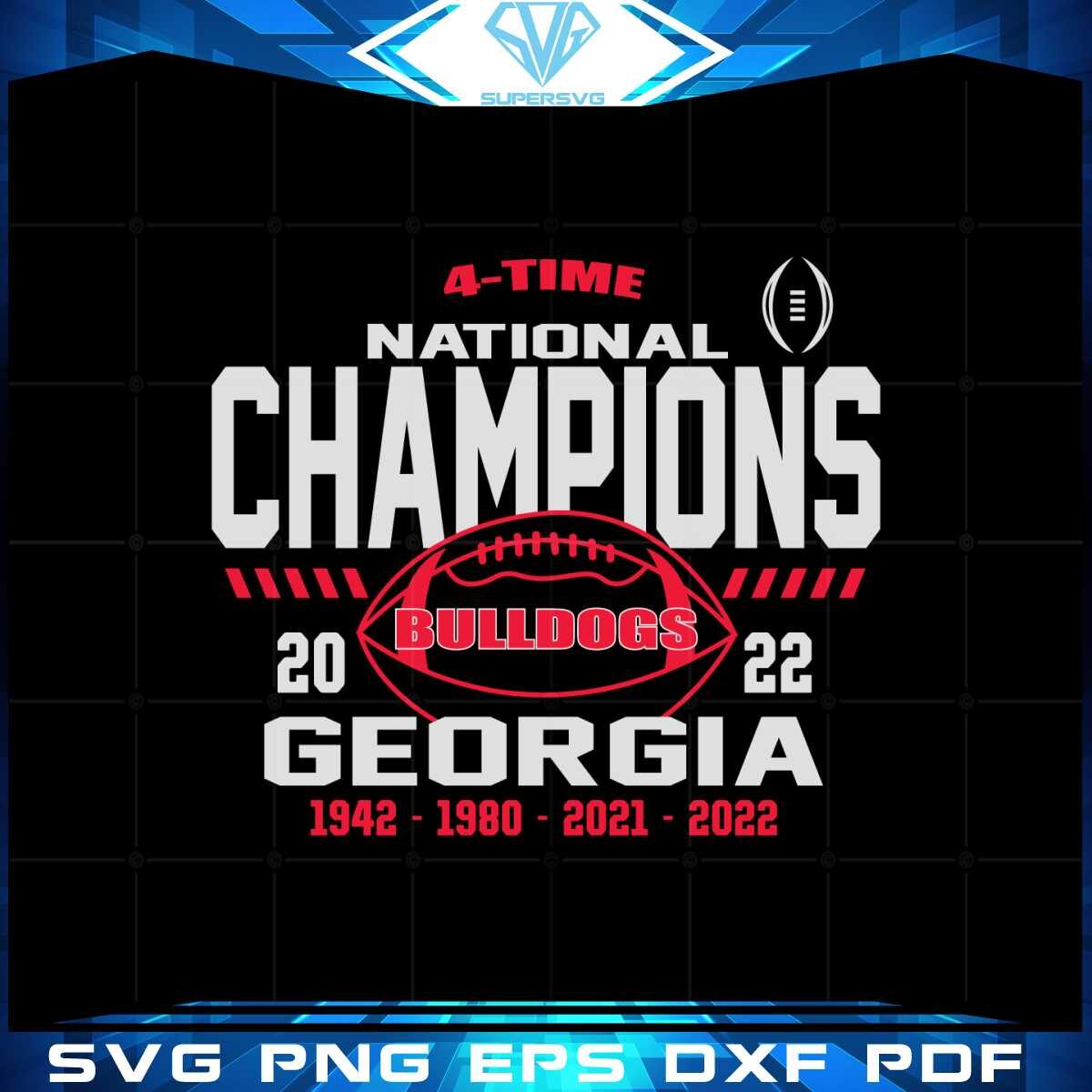 georgia-bulldogs-four-time-college-football-national-champions-svg