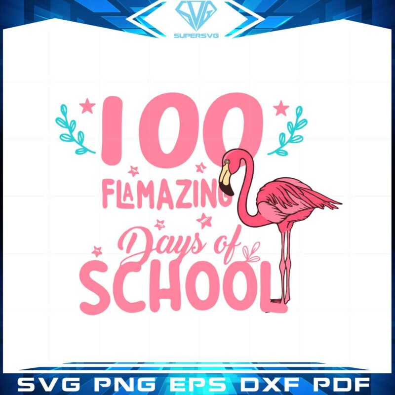 flamingo-happy-100th-day-of-school-svg-graphic-designs-files