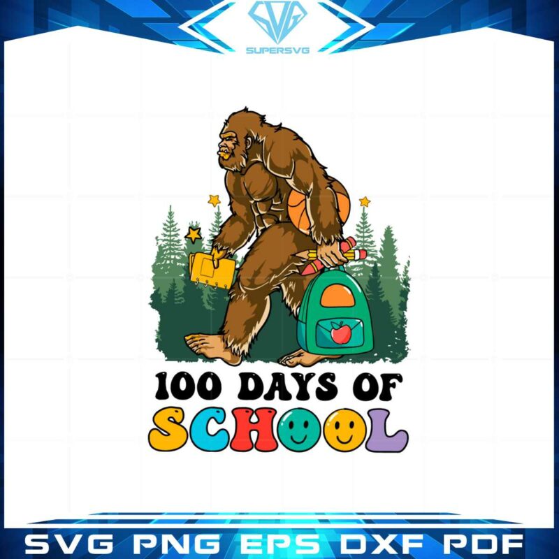 bigfoot-happy-100-day-of-school-svg-for-cricut-sublimation-files