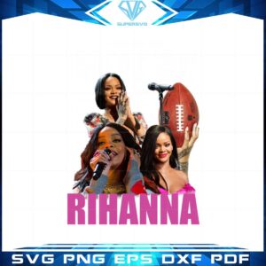 Rihanna Supper Bowl 2023 Half Time Show Png Sublimation