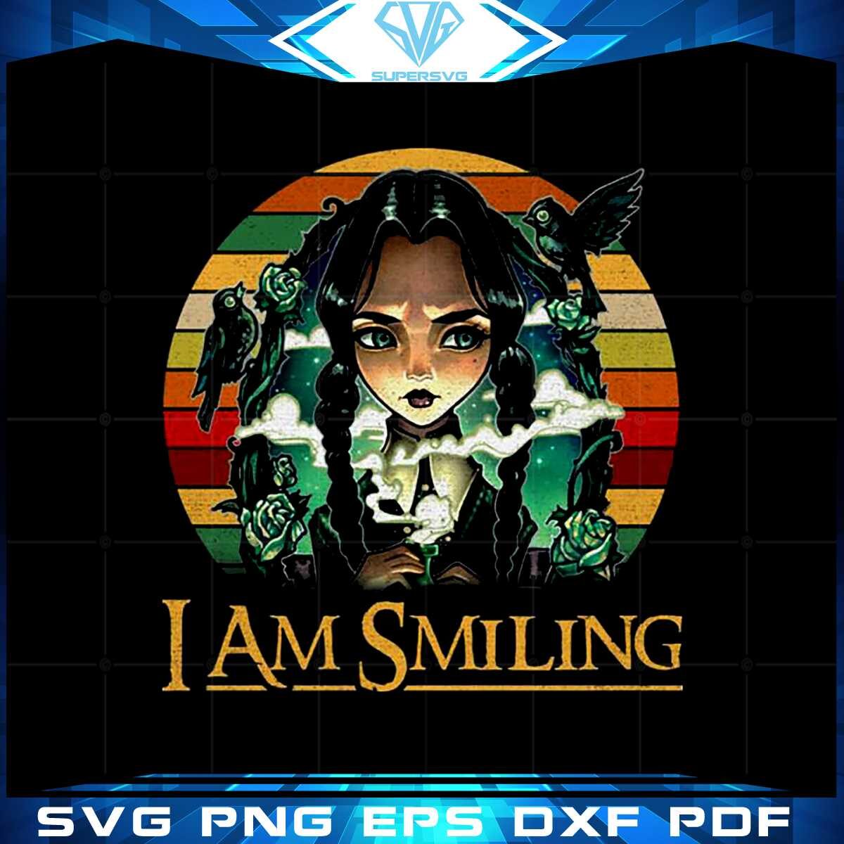 wednesday-addams-i-am-smiling-vintage-png-sublimation-designs