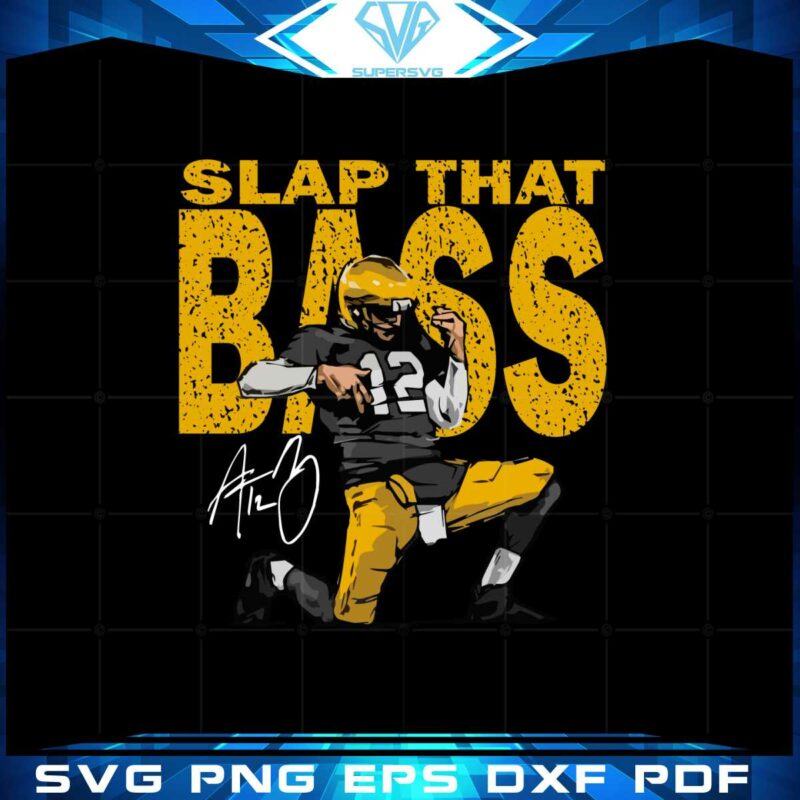 aaron-rodgers-green-bay-bass-slap-signature-svg-cutting-files