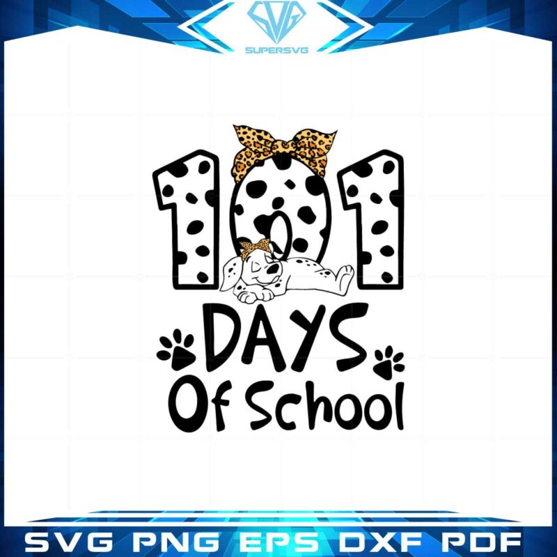 101-days-of-school-dalmatian-dog-svg-graphic-designs-files