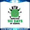 eye-survived-100-days-of-school-svg-graphic-designs-files