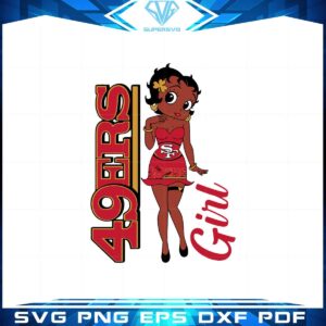 san-francisco-49ers-football-fans-girl-svg-graphic-designs-files