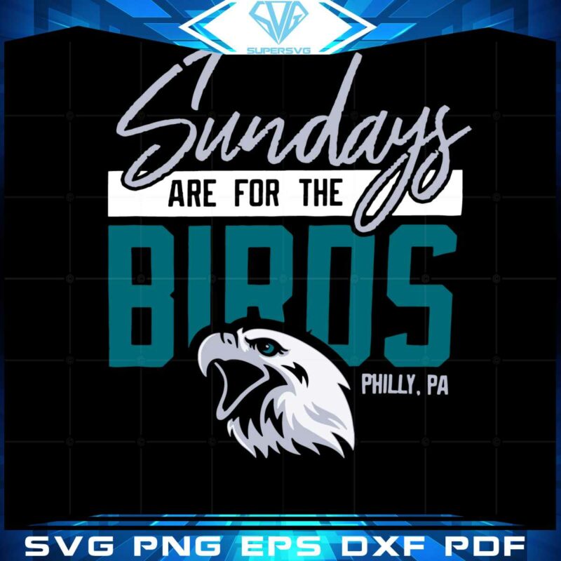 sundays-are-for-the-birds-super-bowl-lvii-football-svg-file