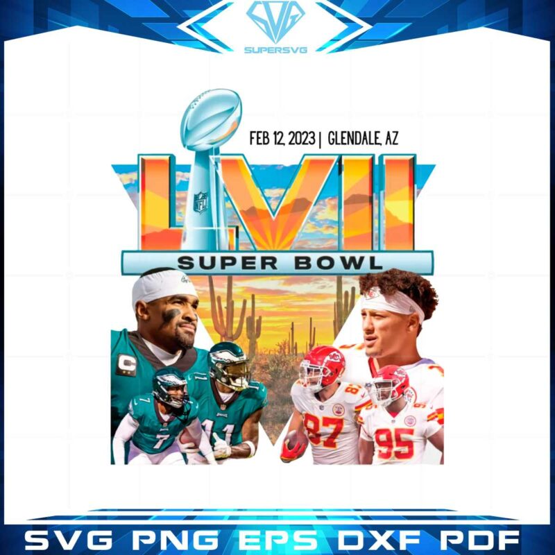 super-bowl-2023-vintage-philadelphia-eagles-kansas-city-chiefs-png