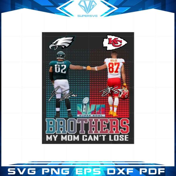 brothers-jason-kelce-and-travis-kelce-super-bowl-lvii-2023-png