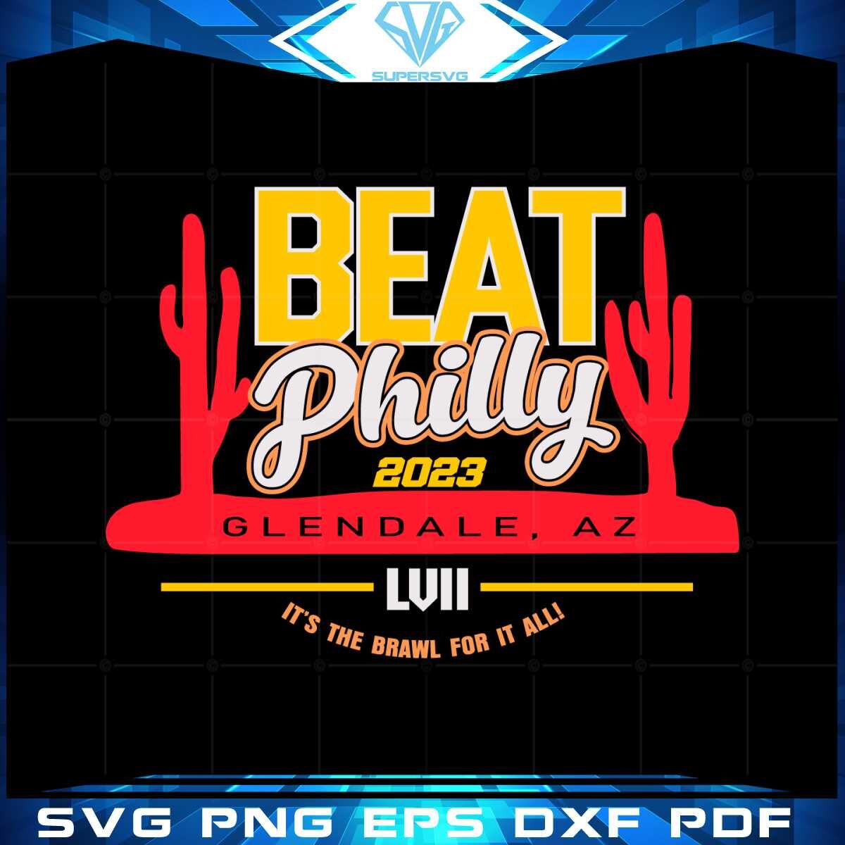 beat-philly-kansas-city-football-super-bowl-lvii-svg-cutting-files