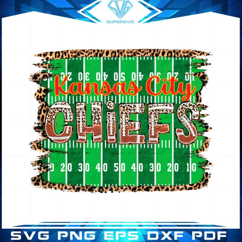 chiefs-leopard-print-football-field-png-for-cricut-sublimation-files