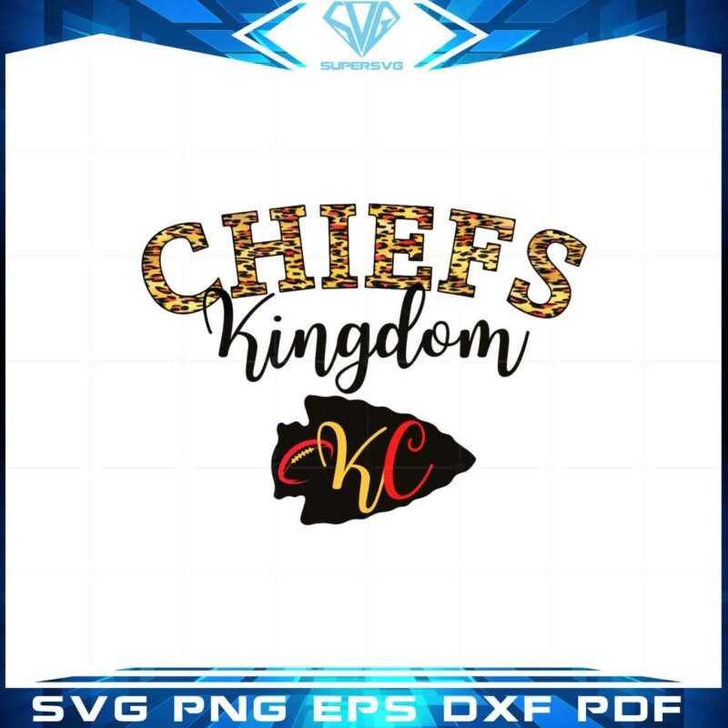 chiefs-kingdom-leopard-arrow-png-for-cricut-sublimation-files