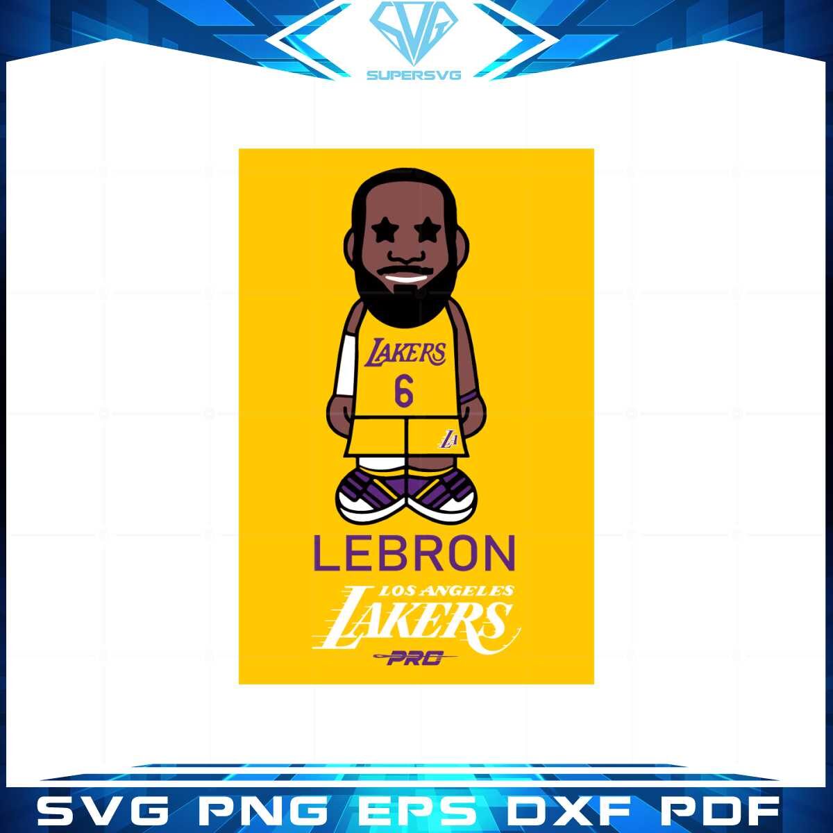 los-angeles-lakers-lebron-james-6-gold-pro-svg-cutting-files