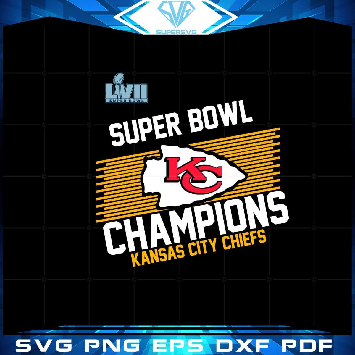 Kc Chiefs Super Bowl Lvii Champion Svg Graphic Designs Files
