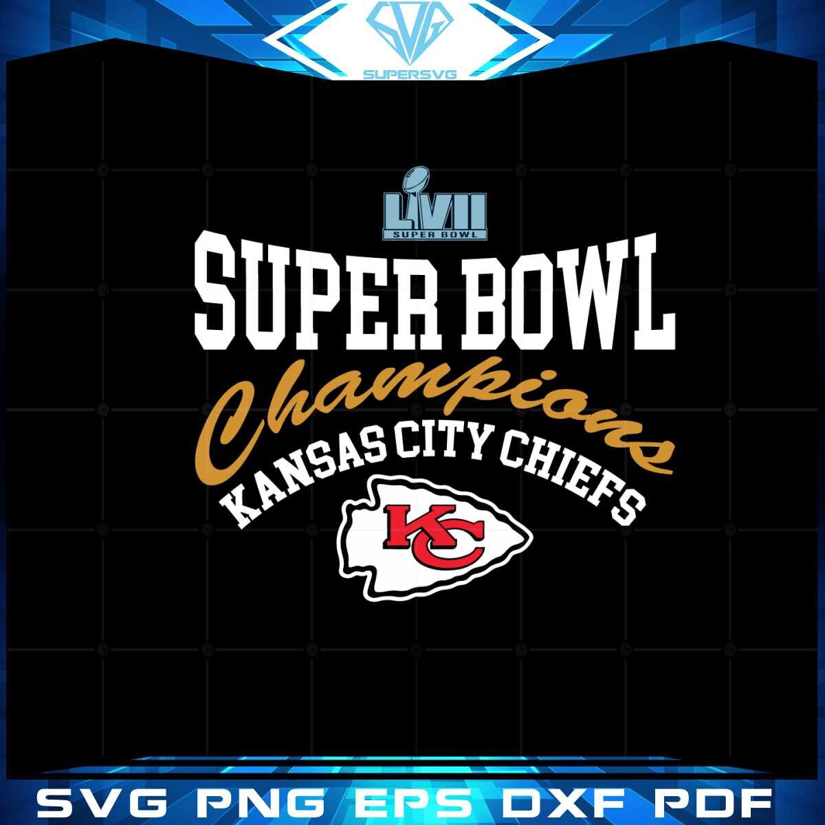 Kansas City Chiefs Super Bowl Lvii Champions Kc Chiefs Fans Svg