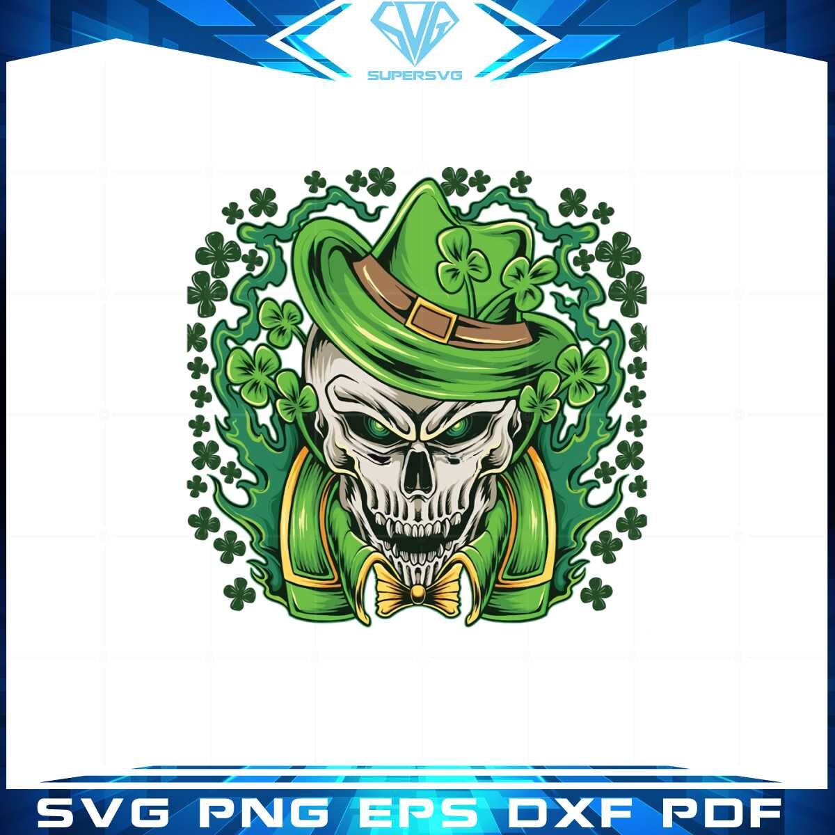 lucky-irish-skull-st-patricks-day-png-sublimation-designs