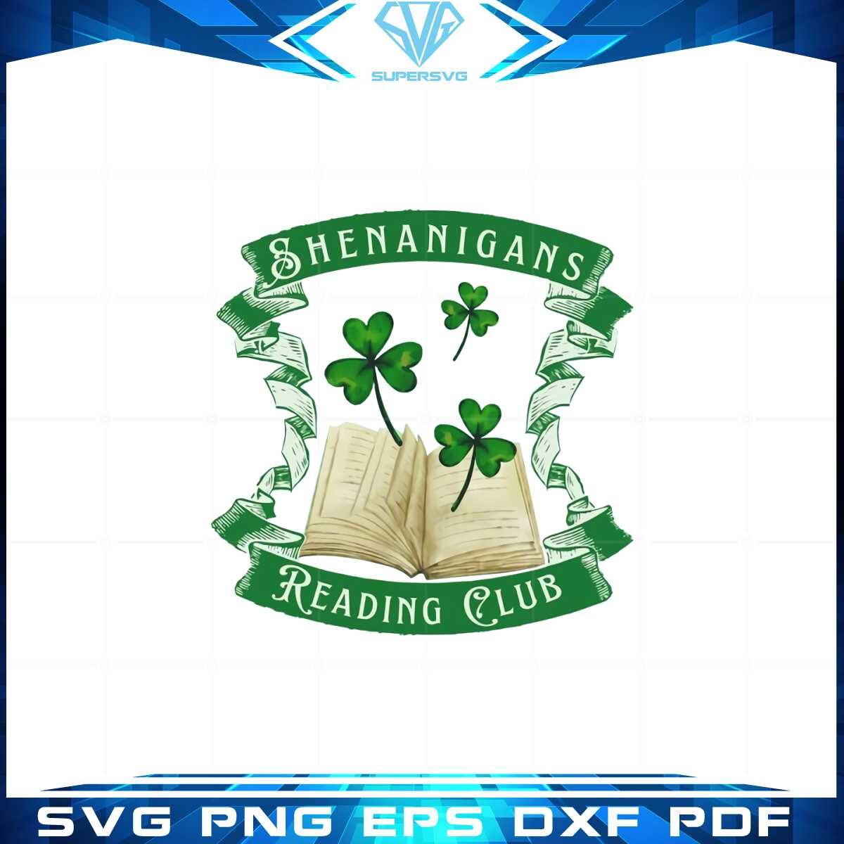 shenanigans-reading-club-funny-lover-st-patricks-day-png