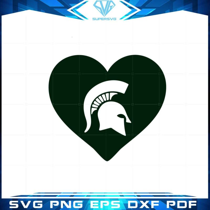 michigan-state-spartan-strong-heart-svg-graphic-designs-files