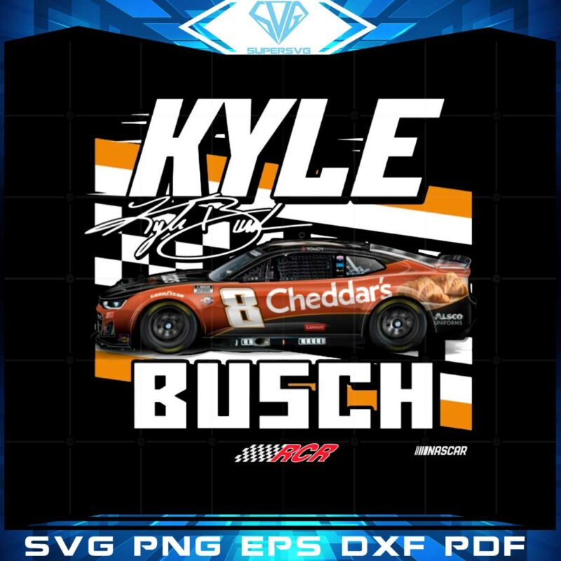 kyle-busch-checkered-flag-black-fast-or-last-png-sublimation
