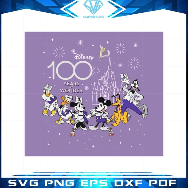 retro-mickey-mouse-and-friends-disney-100-years-of-wonder-svg