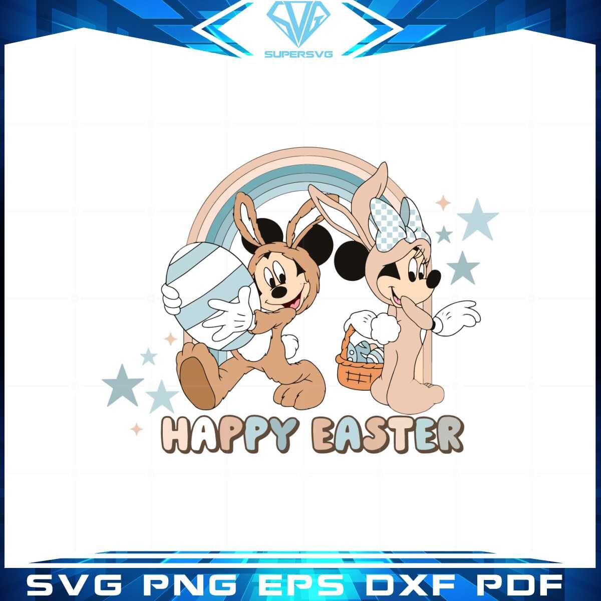 happy-easter-day-mickey-and-minnie-bunny-cosplay-svg