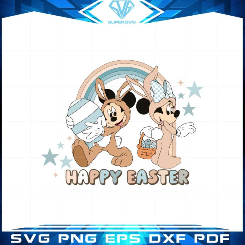 happy-easter-day-mickey-and-minnie-bunny-cosplay-svg