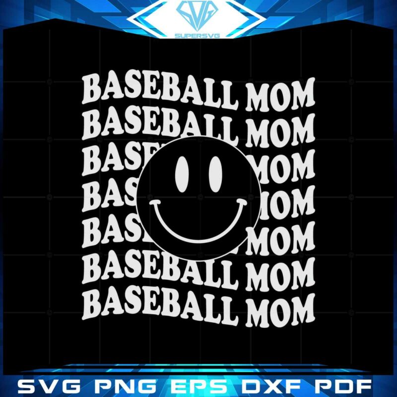 groovy-smiley-baseball-mom-svg-graphic-designs-files