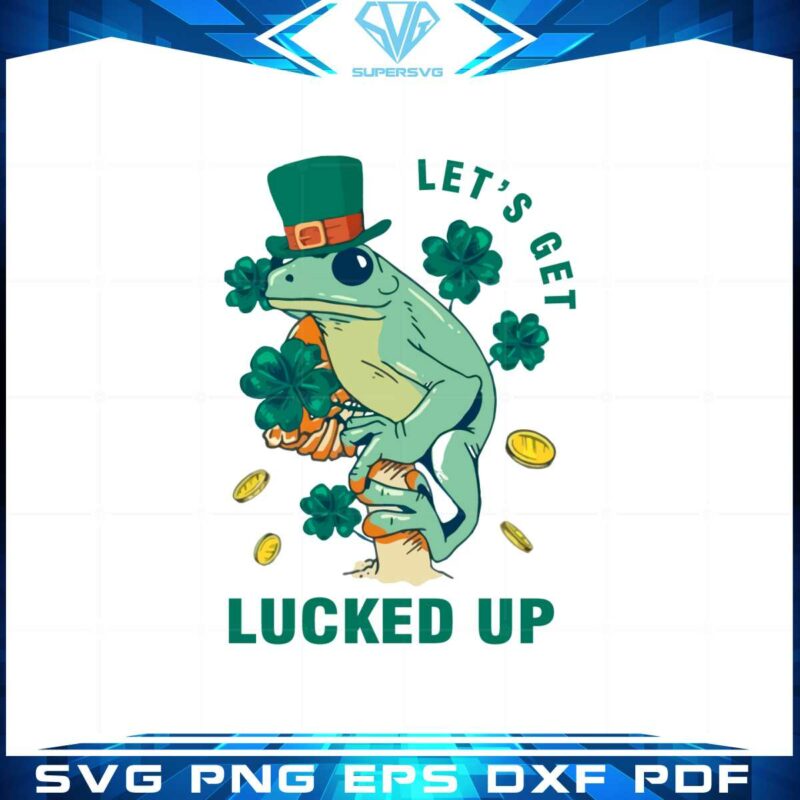 st-patricks-day-irish-leprechaun-frog-lets-get-lucked-up-svg